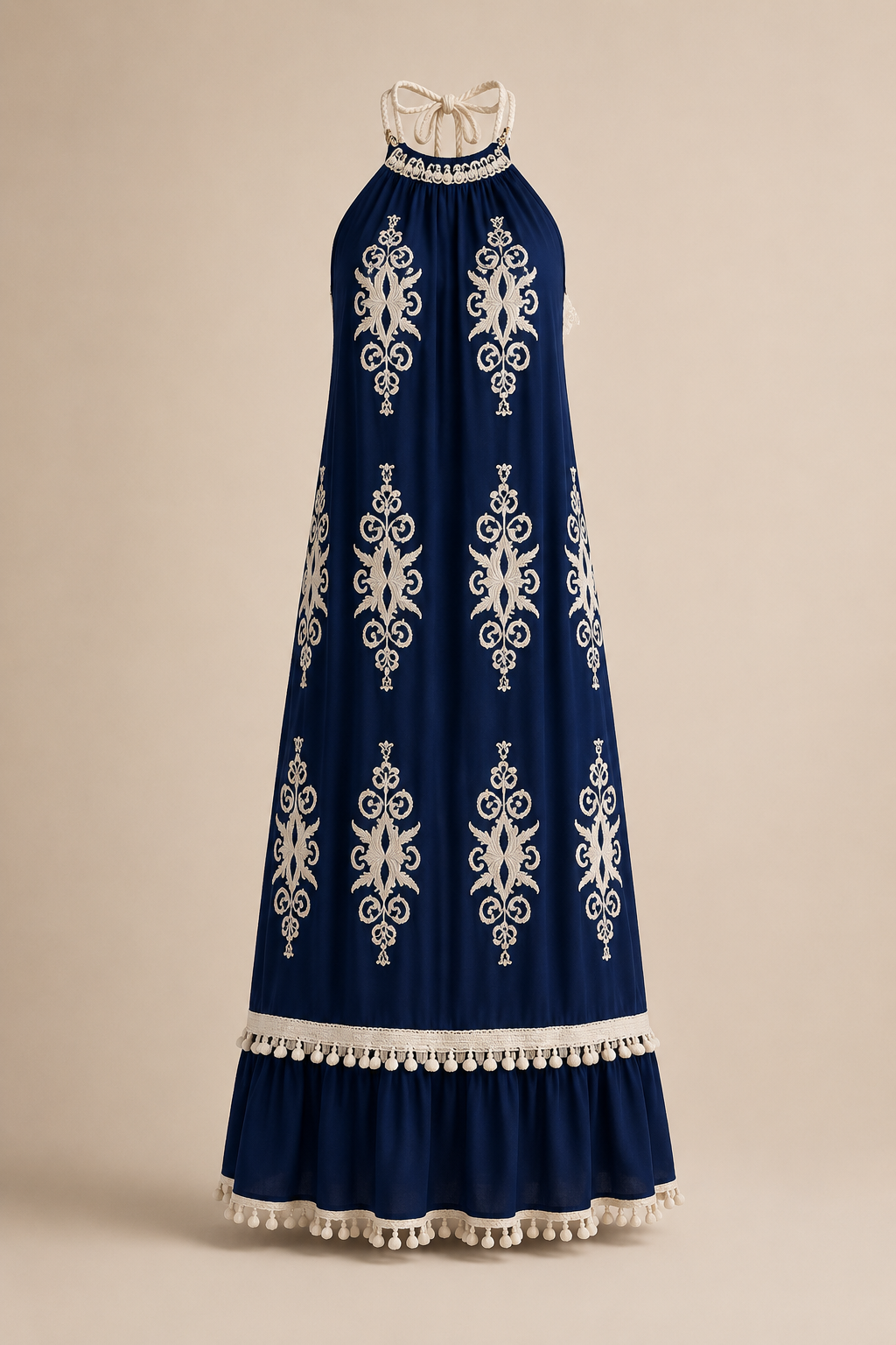 Vestido Estampado Tirantes Corte A