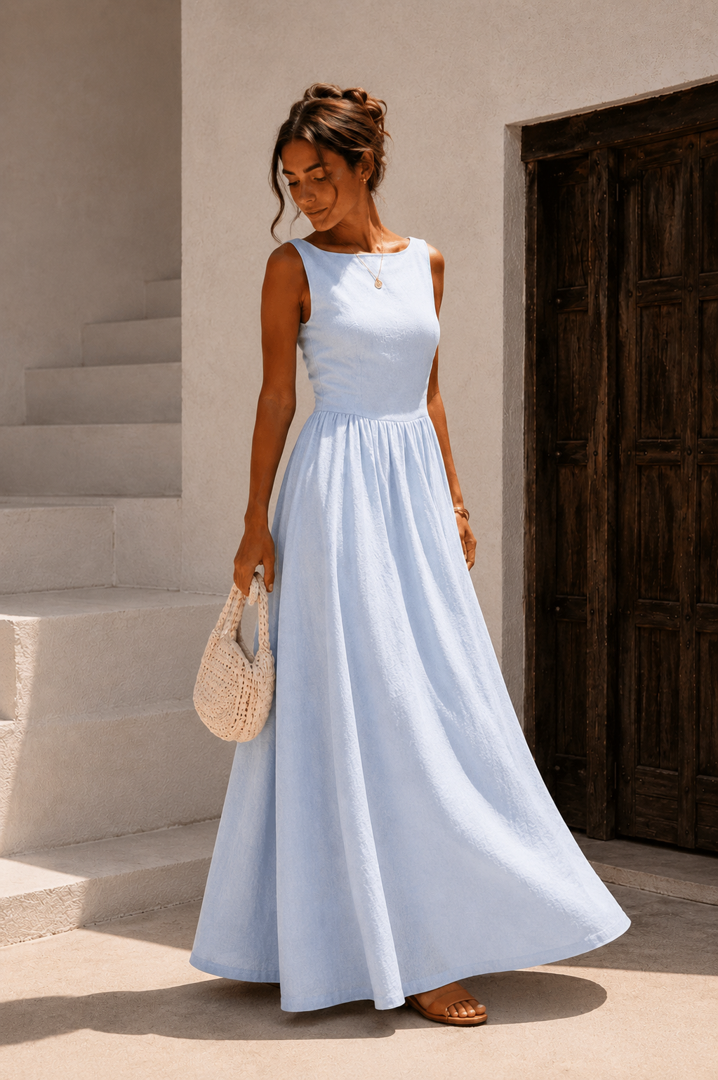 Vestido Midi Cruzado Satinado