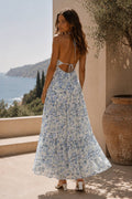 Vestido Gasa Sin Mangas Patchwork