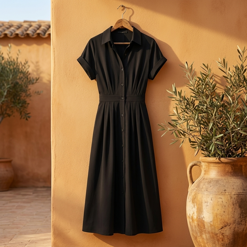 Vestido Camisero Elegante - Linea Mediterranea