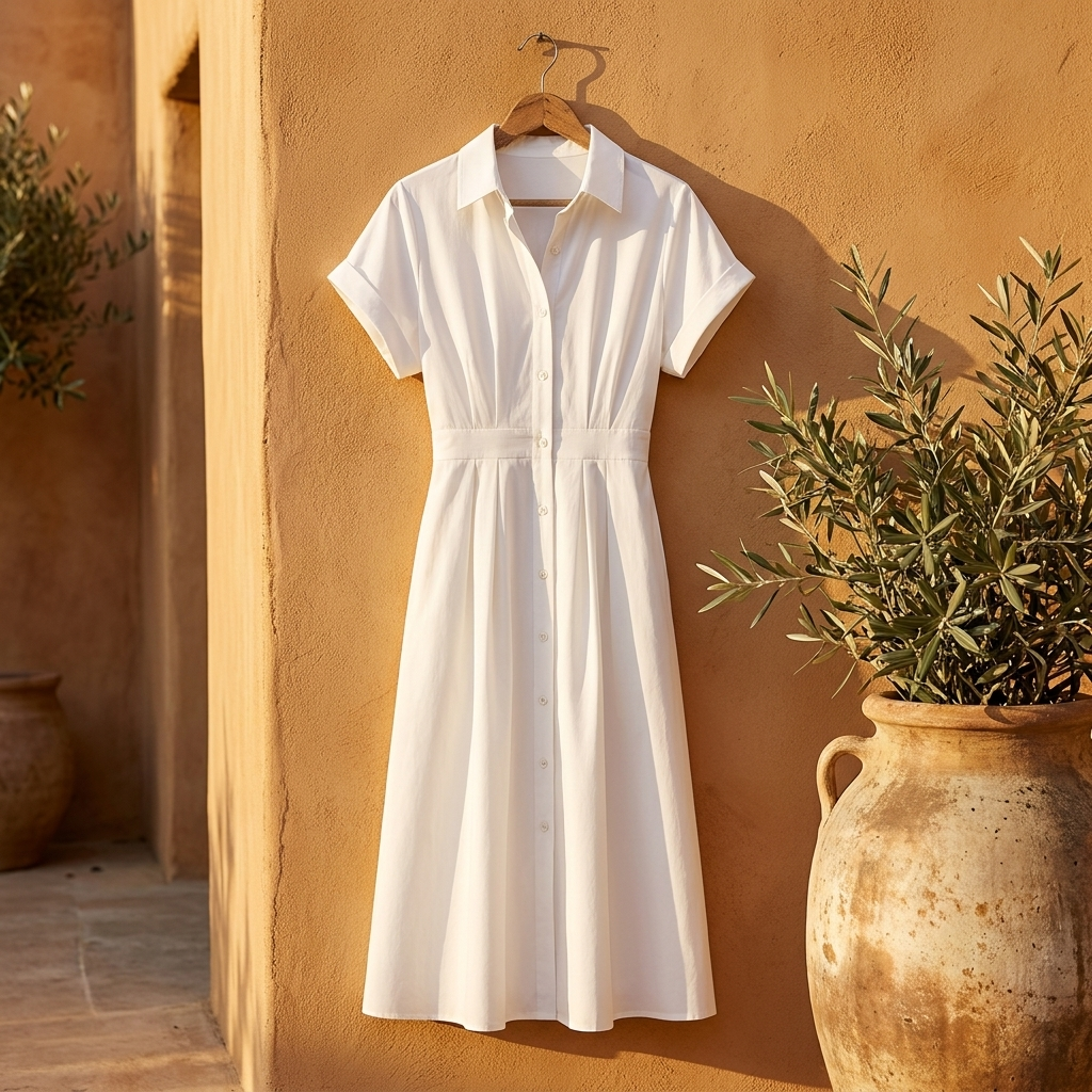 Vestido Camisero Elegante - Linea Mediterranea