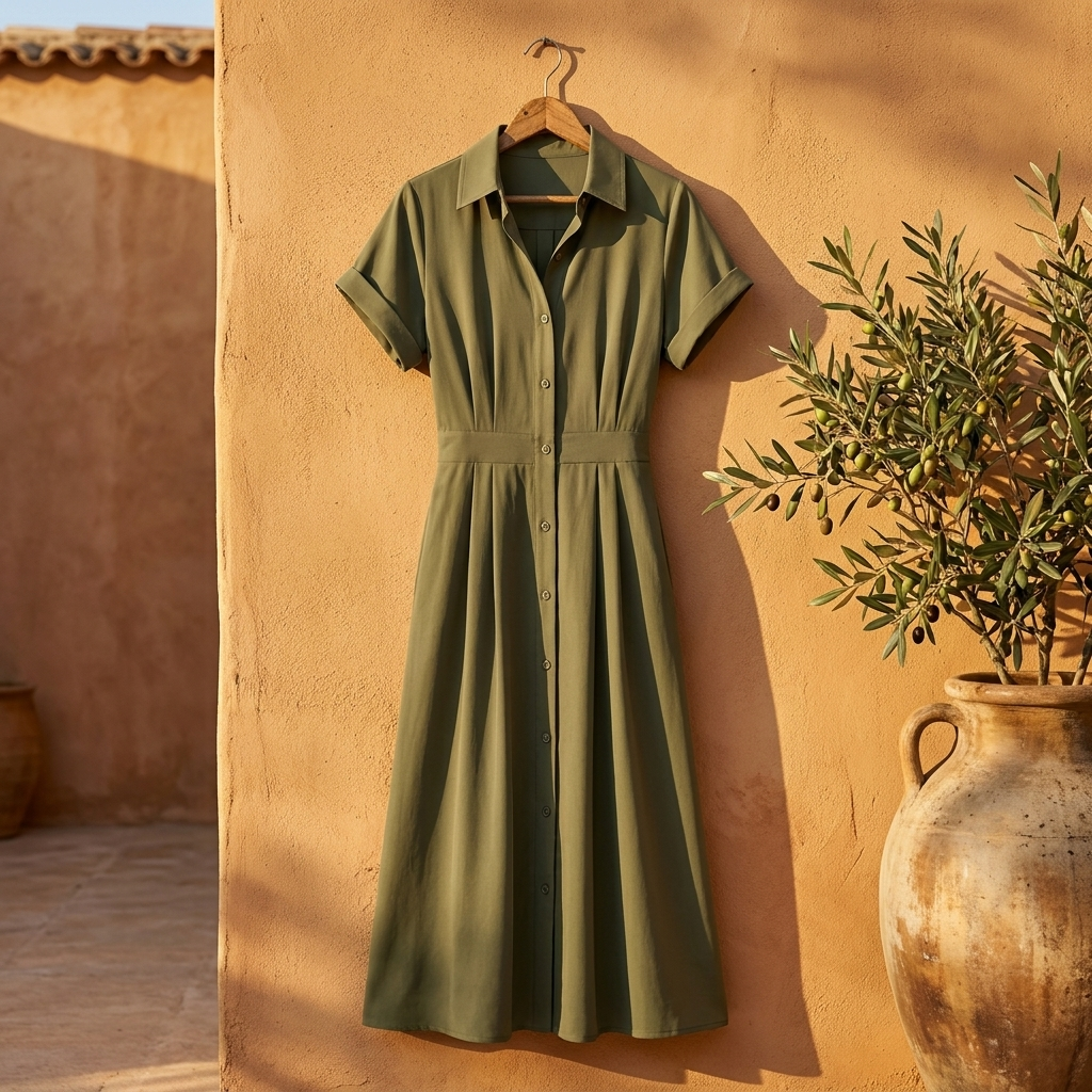 Vestido Camisero Elegante - Linea Mediterranea