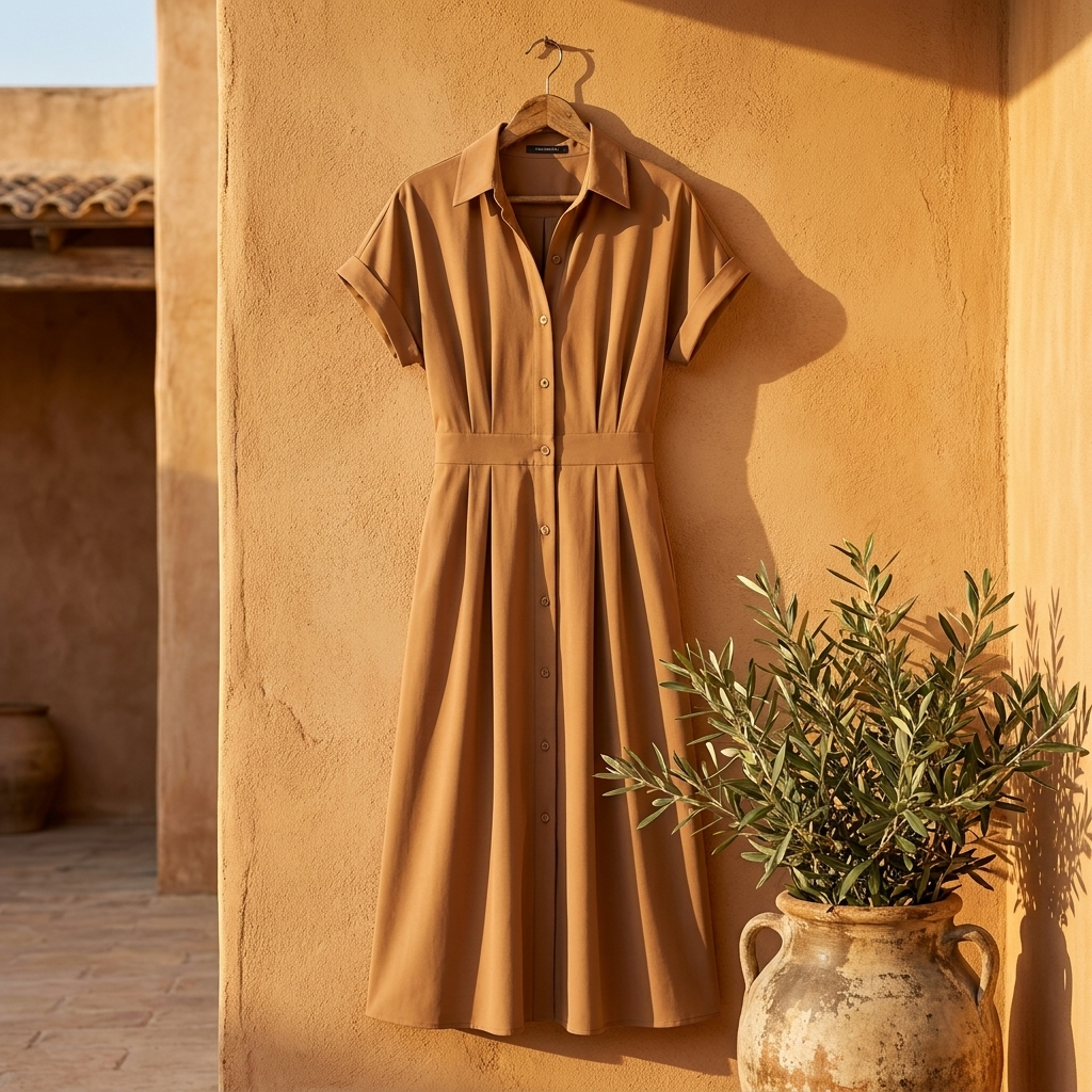 Vestido Camisero Elegante - Linea Mediterranea