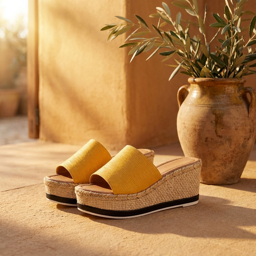 Sandalias Plataforma Tacón Alto Mujer