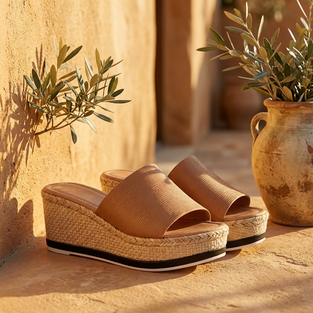 Sandalias Plataforma Tacón Alto Mujer