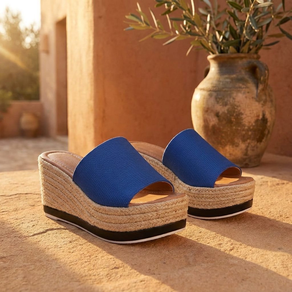 Sandalias Plataforma Tacón Alto Mujer