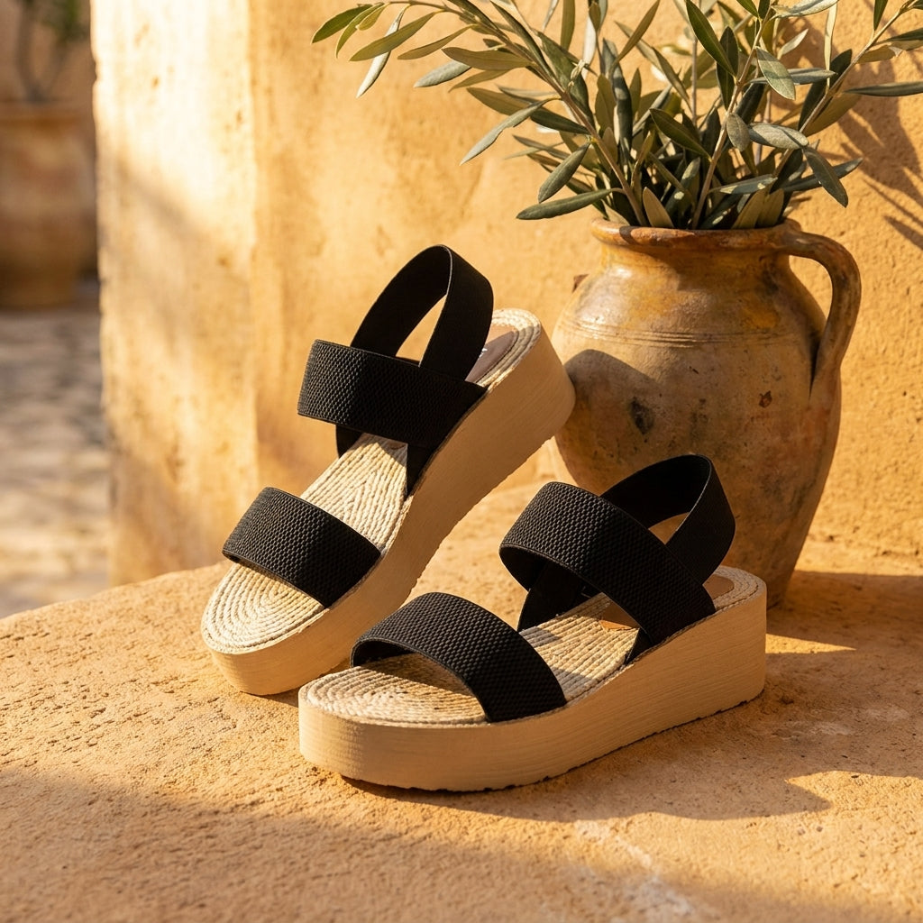 Leichte Keilsandalen fur Damen