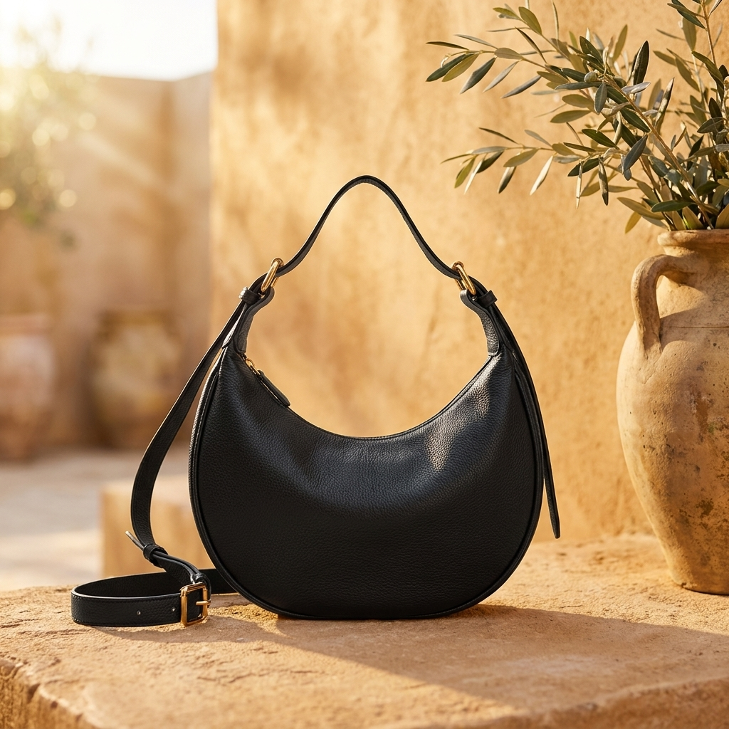 Bolso Hobo Cuero Microfibra Gran Capacidad Mujer