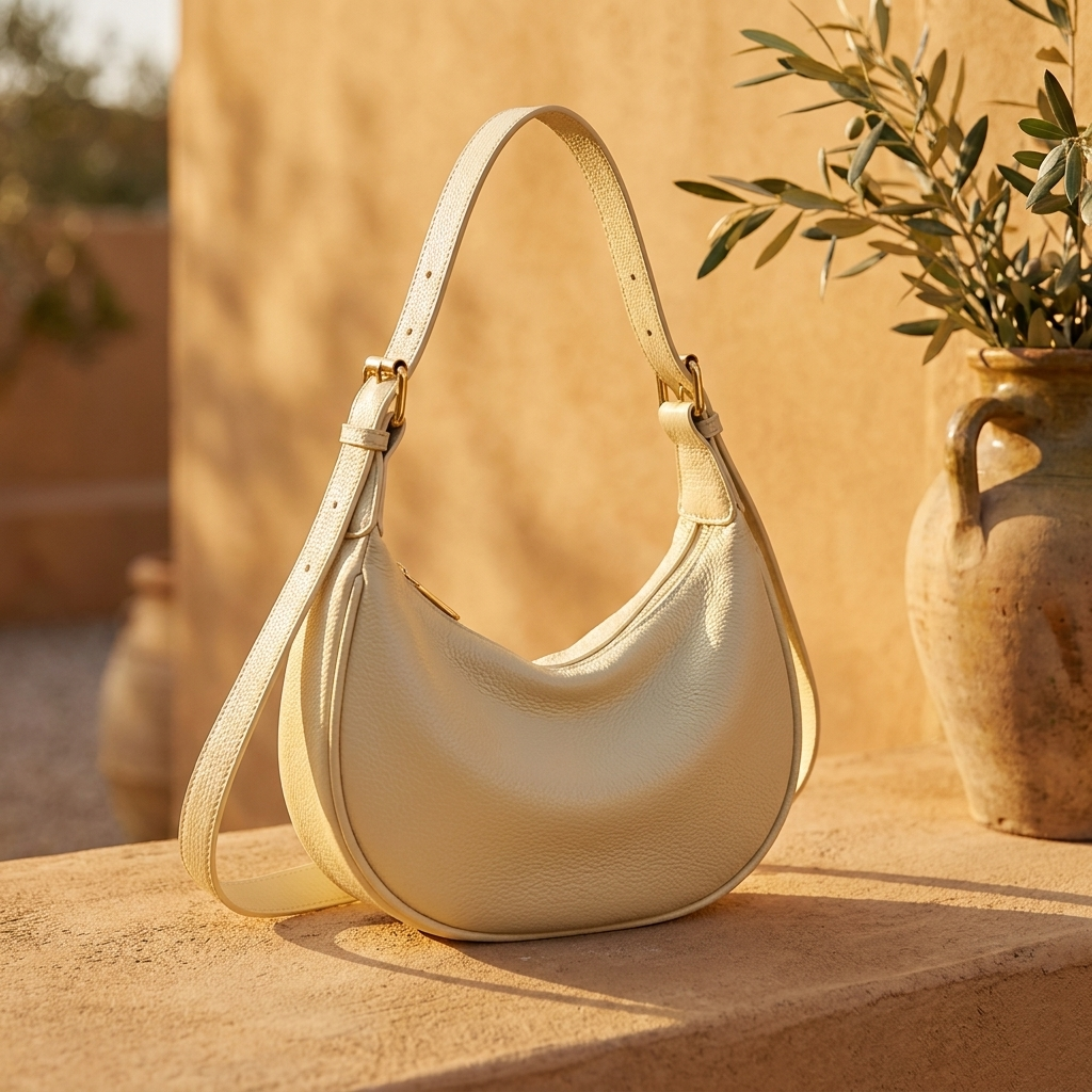 Bolso Hobo Cuero Microfibra Gran Capacidad Mujer