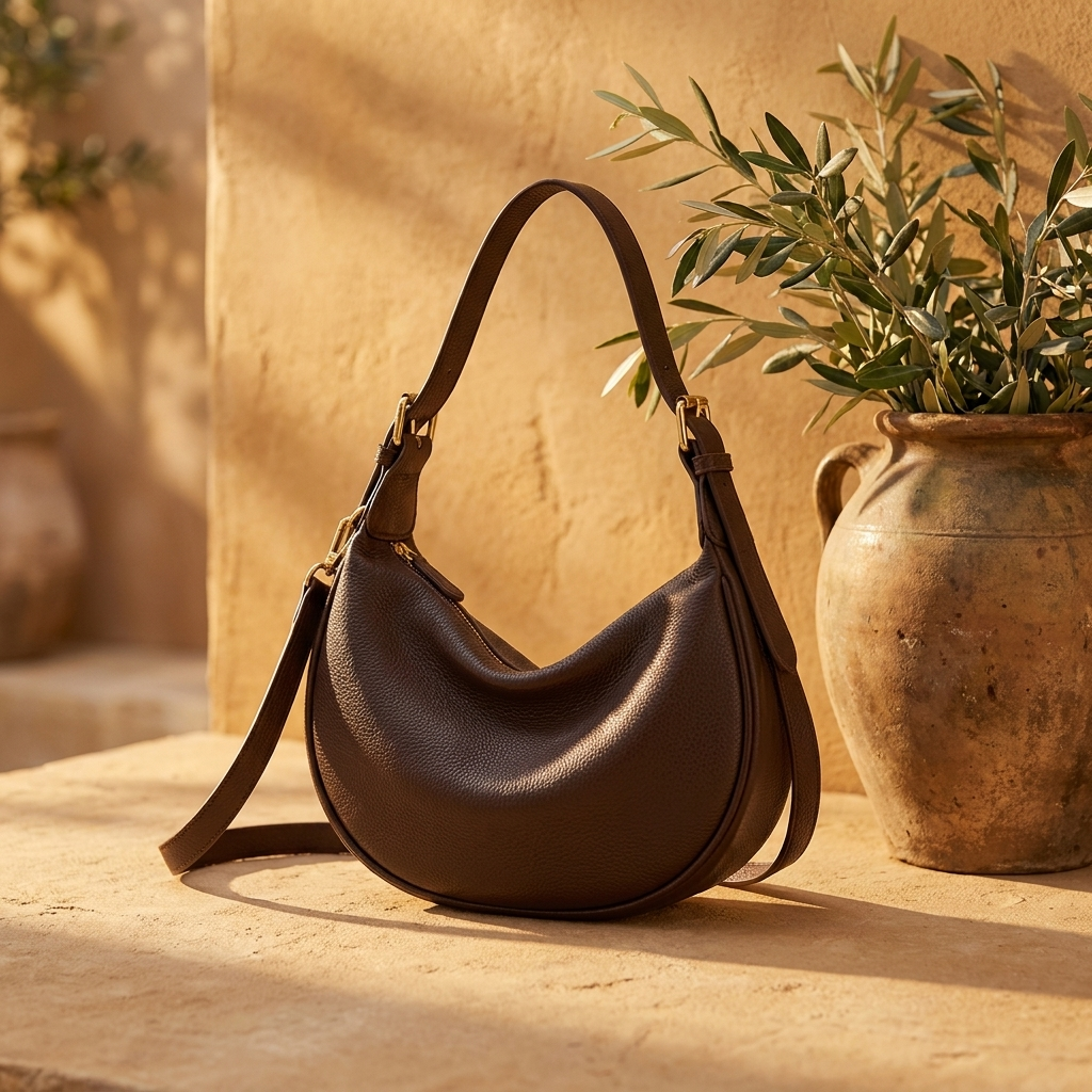Bolso Hobo Cuero Microfibra Gran Capacidad Mujer