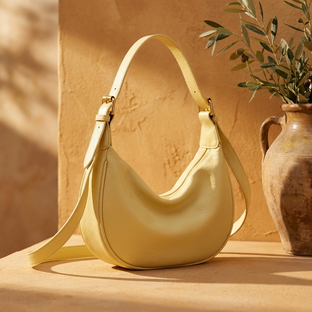 Bolso Hobo Cuero Microfibra Gran Capacidad Mujer