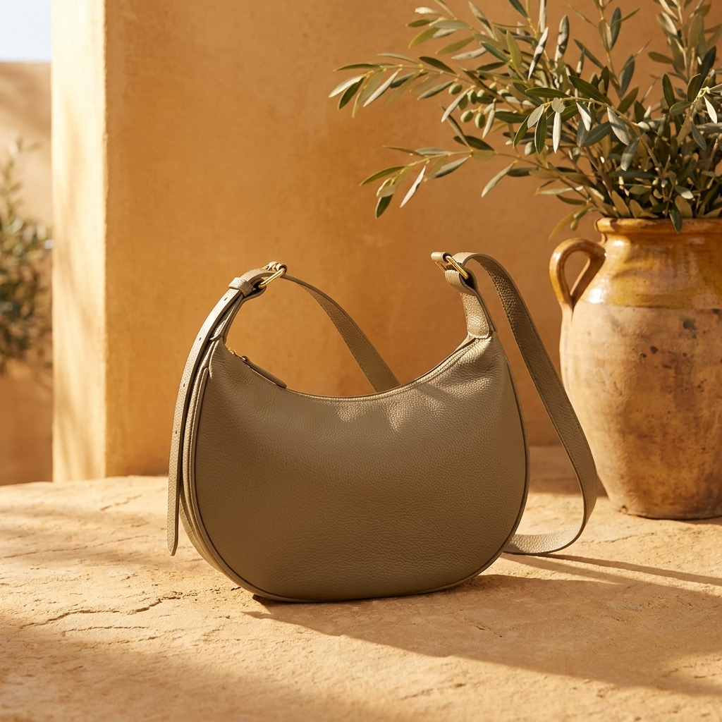 Bolso Hobo Cuero Microfibra Gran Capacidad Mujer